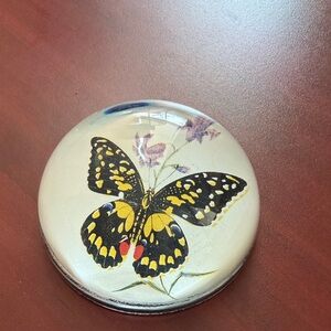 Met paperweight::Butterfly Design Paperweight